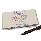 Sisters Heartstrings Personalized Checkbook Cover